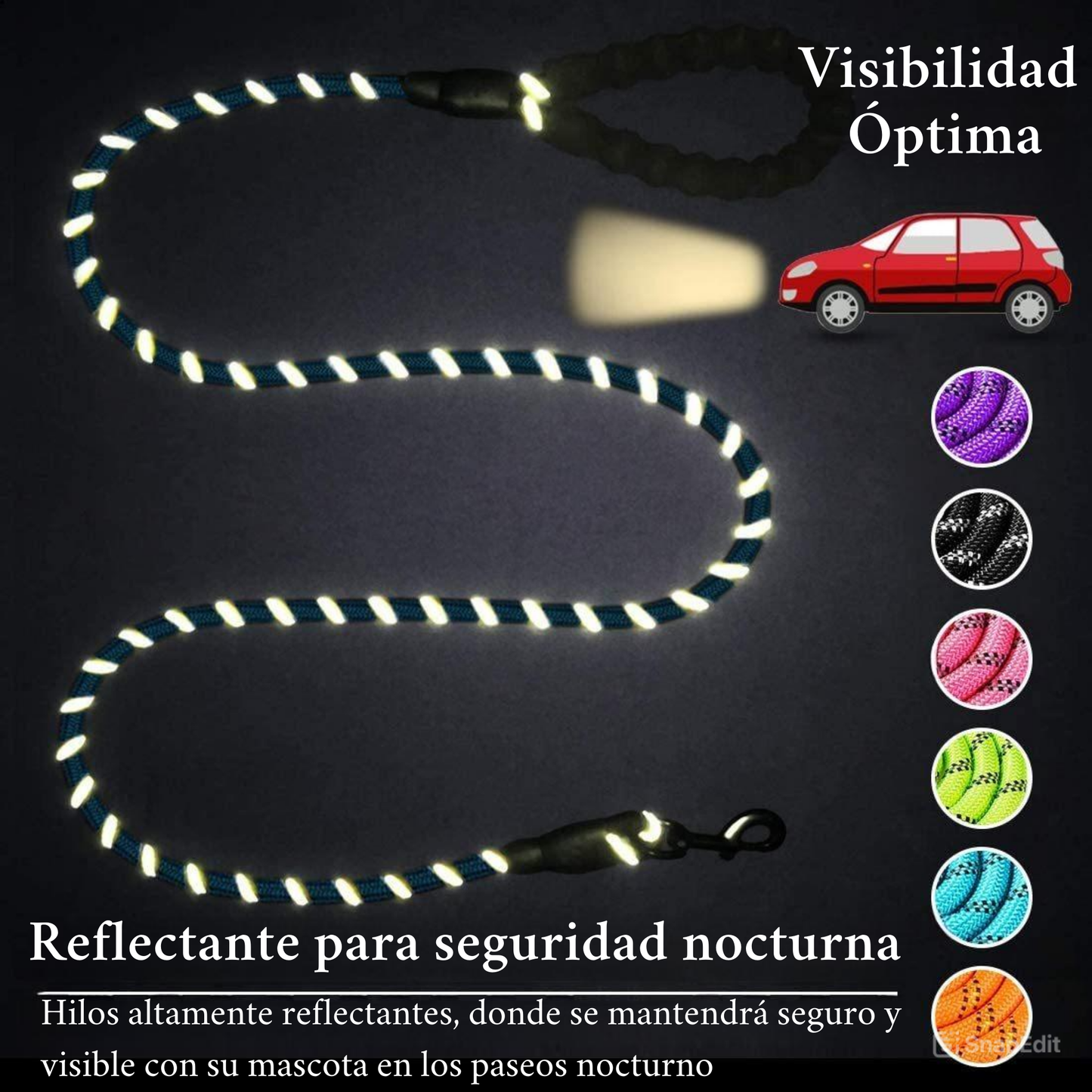 Correa reflectante